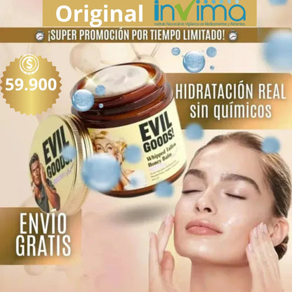 Evil Goods® Crema de Sebo de Res: El Secreto de Hollywood para una Piel Radiante.
