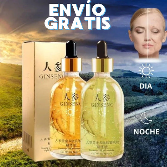 PROMO 2x1 Ginseng Dia y Noche® Serum 100% Natural Rejuvenecedor Hidratante + obsequio