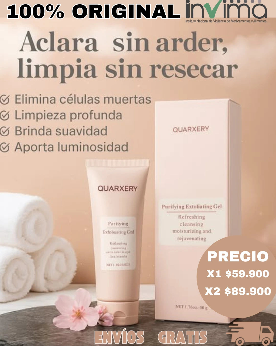 Exfoliante corporal Quarxery GlowX