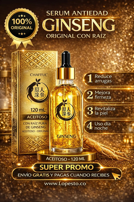 ✨ Sérum Ginseng™  120ml con raiz