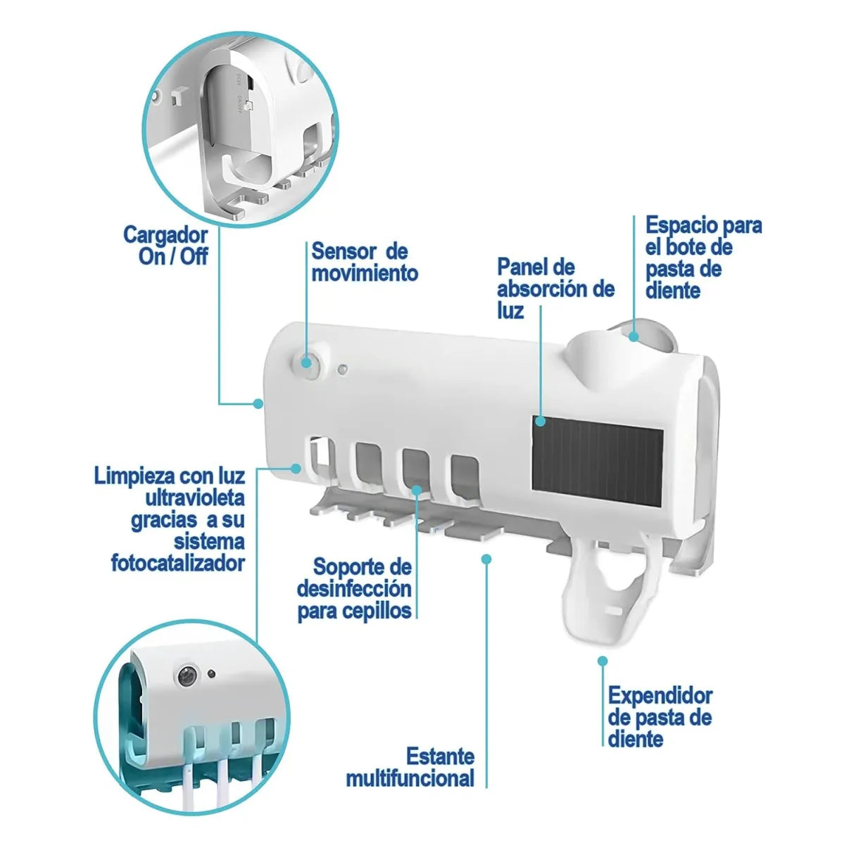 Esterilizador De Cepillos Dispensador.